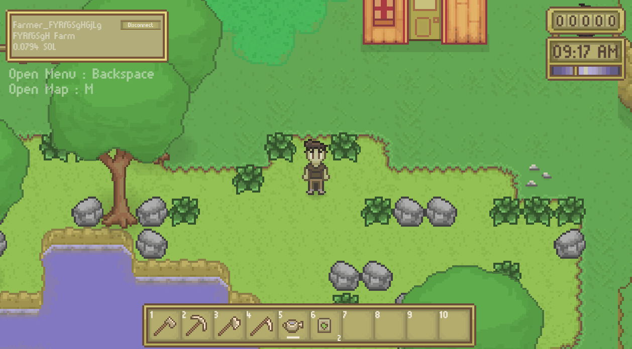 Connect wallet and enter farm